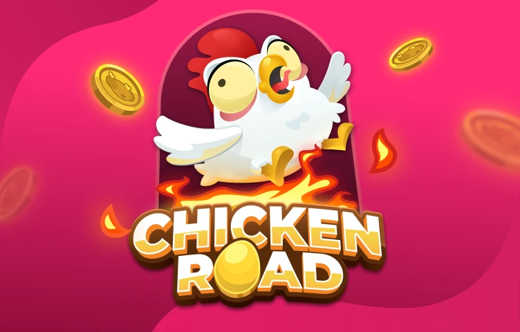 الغلاف الرسمي للعبة Chicken Road من InOut Games